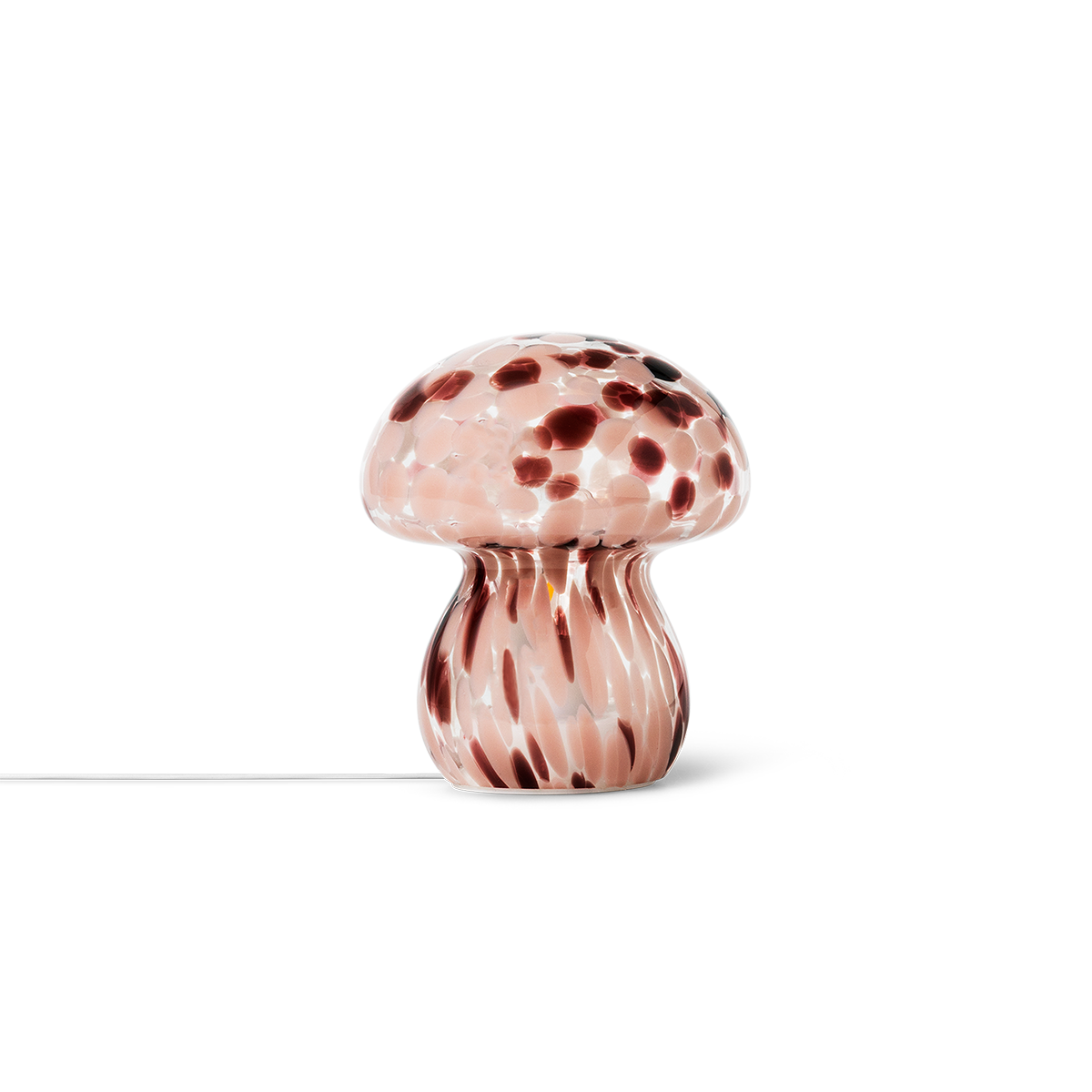 Mushroom Mottled Glass Lamp