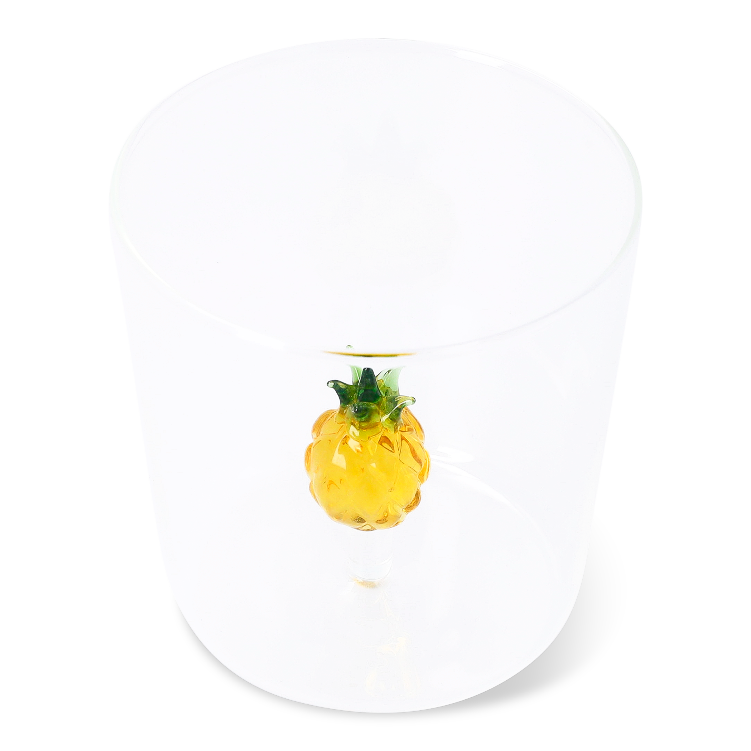 Drinking Glass With Pineapple