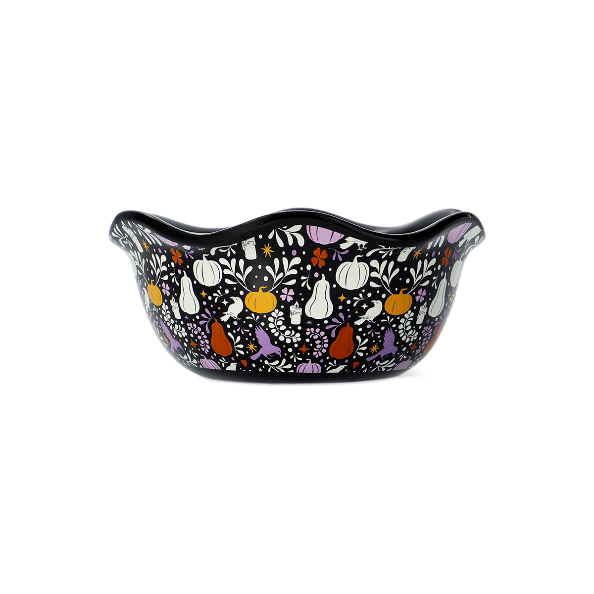 Ceramic Treat & Treat Print Bowl