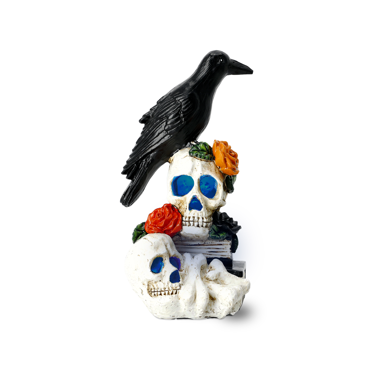 Colour Changing Skull & Raven Lamp
